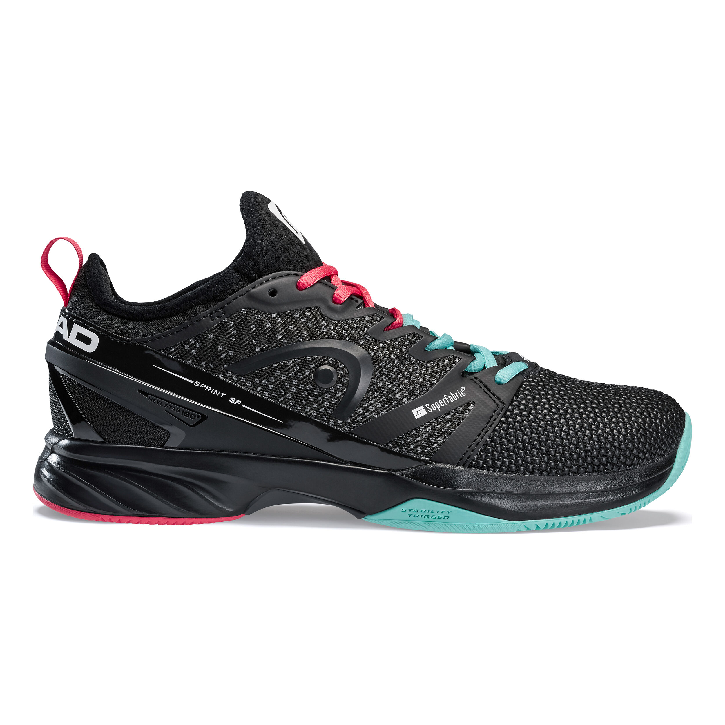 Sprint SF Clay Court Shoe Men Black Turquoise