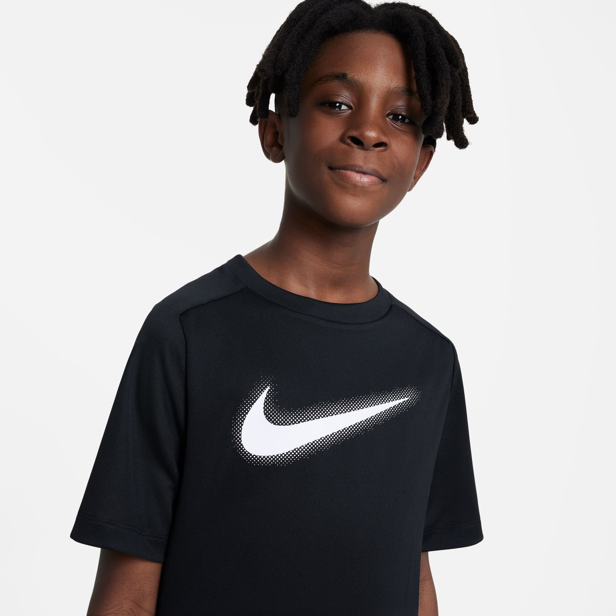 Buy Nike Dri Fit Graphic T Shirt Boys Black White online Tennis Point COM