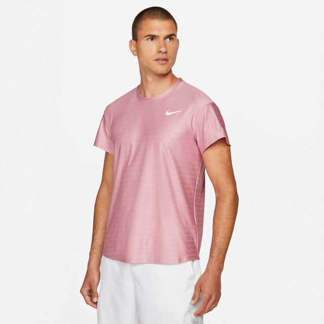 Buy Nike Dri-Fit Advantage T-Shirt Men Pink, White online | Tennis ...