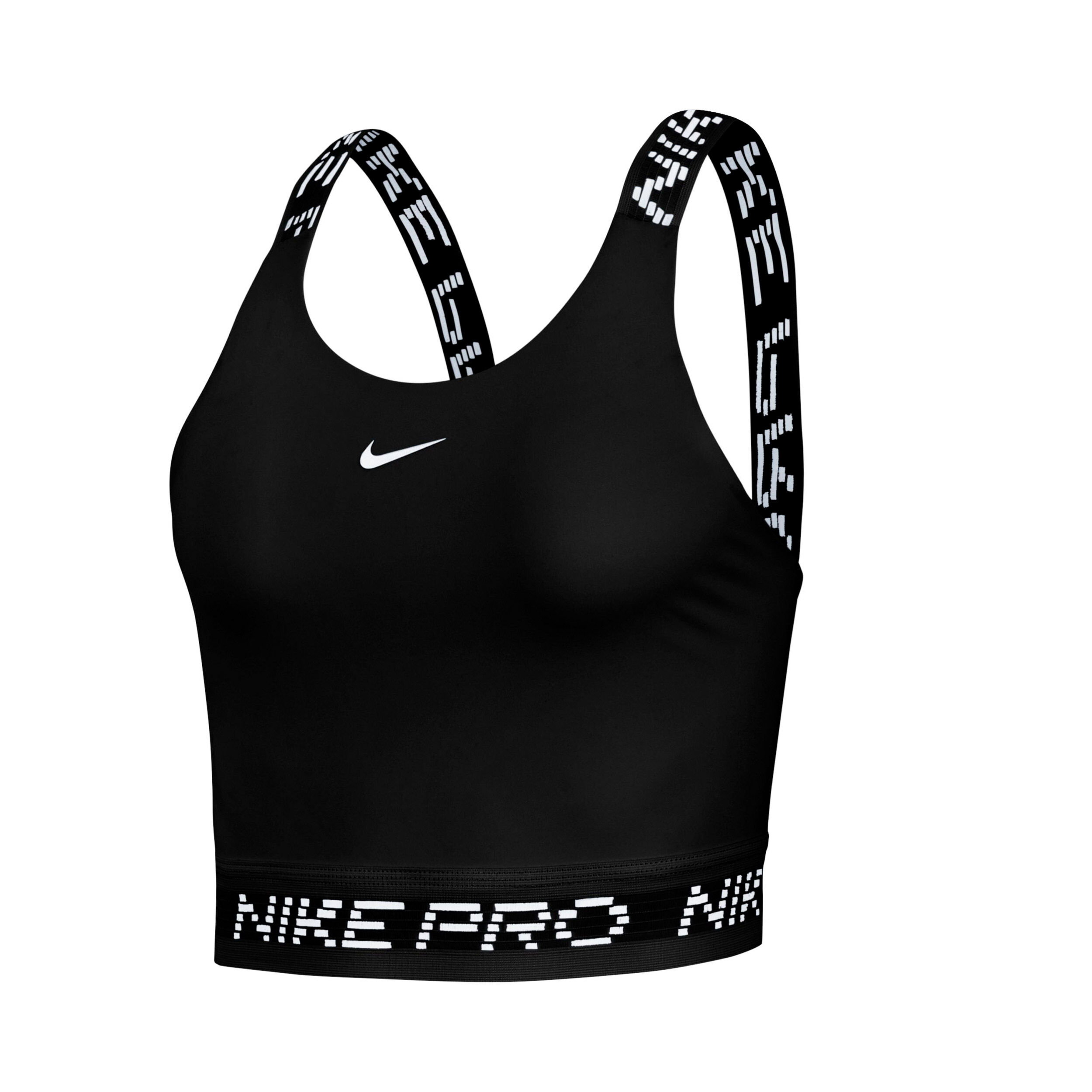 black nike pro crop top