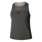 Quiet Please Clothing Quiet Please Sparkle Racerback Tank Top Women-Anthracite