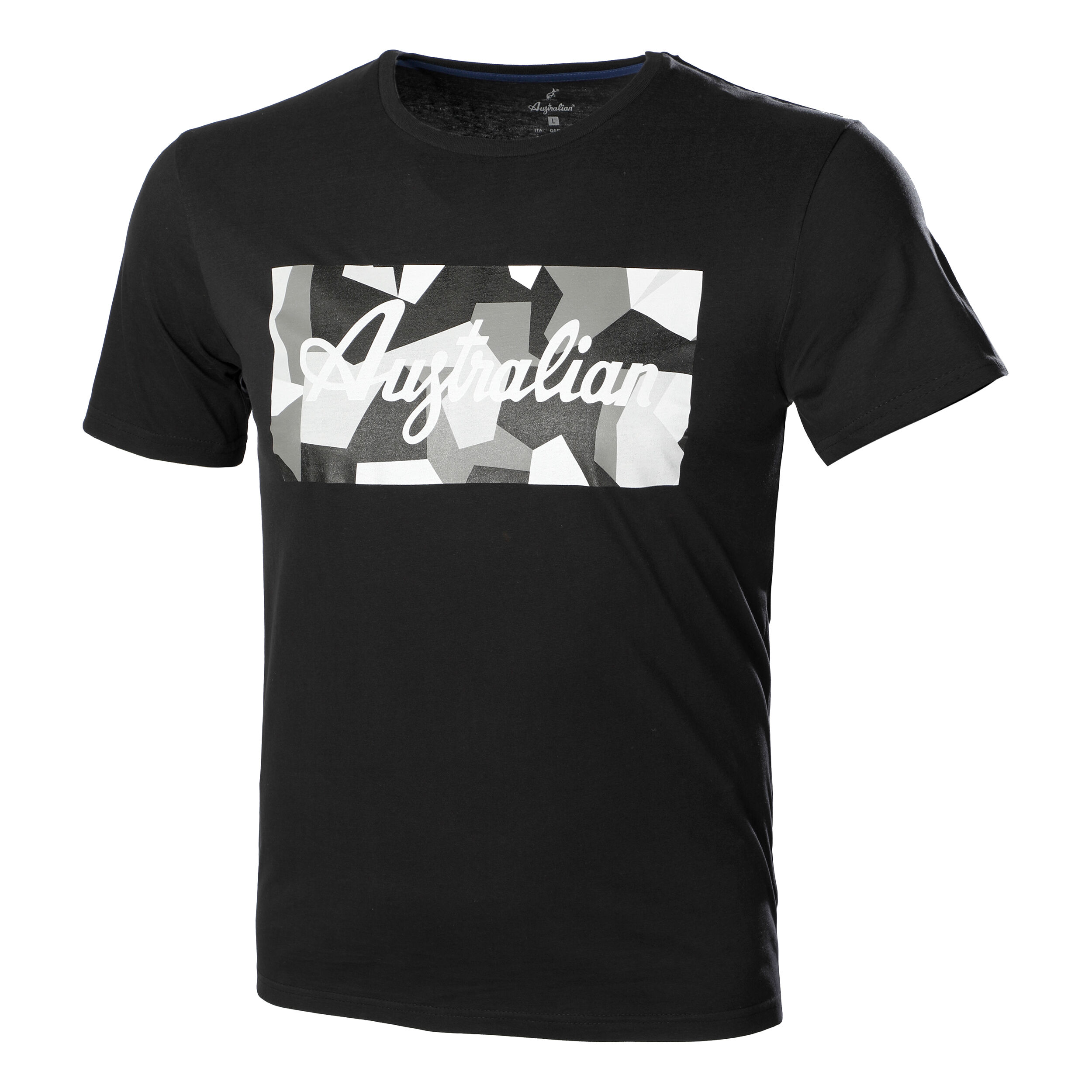 Cotone Stampata T-Shirt Men - Black, Multicoloured