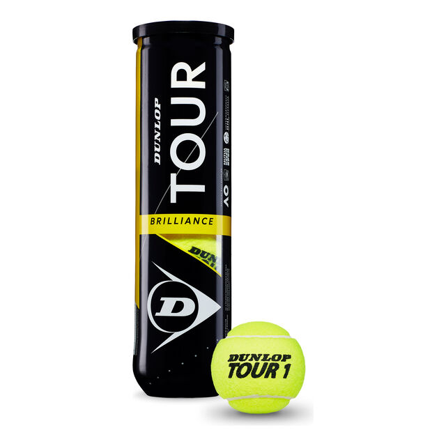 buy Dunlop Tour Brilliance 4 Ball Tube online TennisPoint