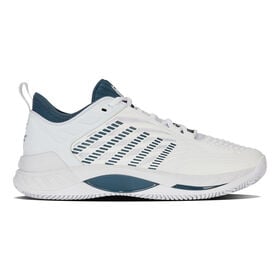 Image of Hypercourt Supreme 2 Clay Court Shoe Men-White,Petrol