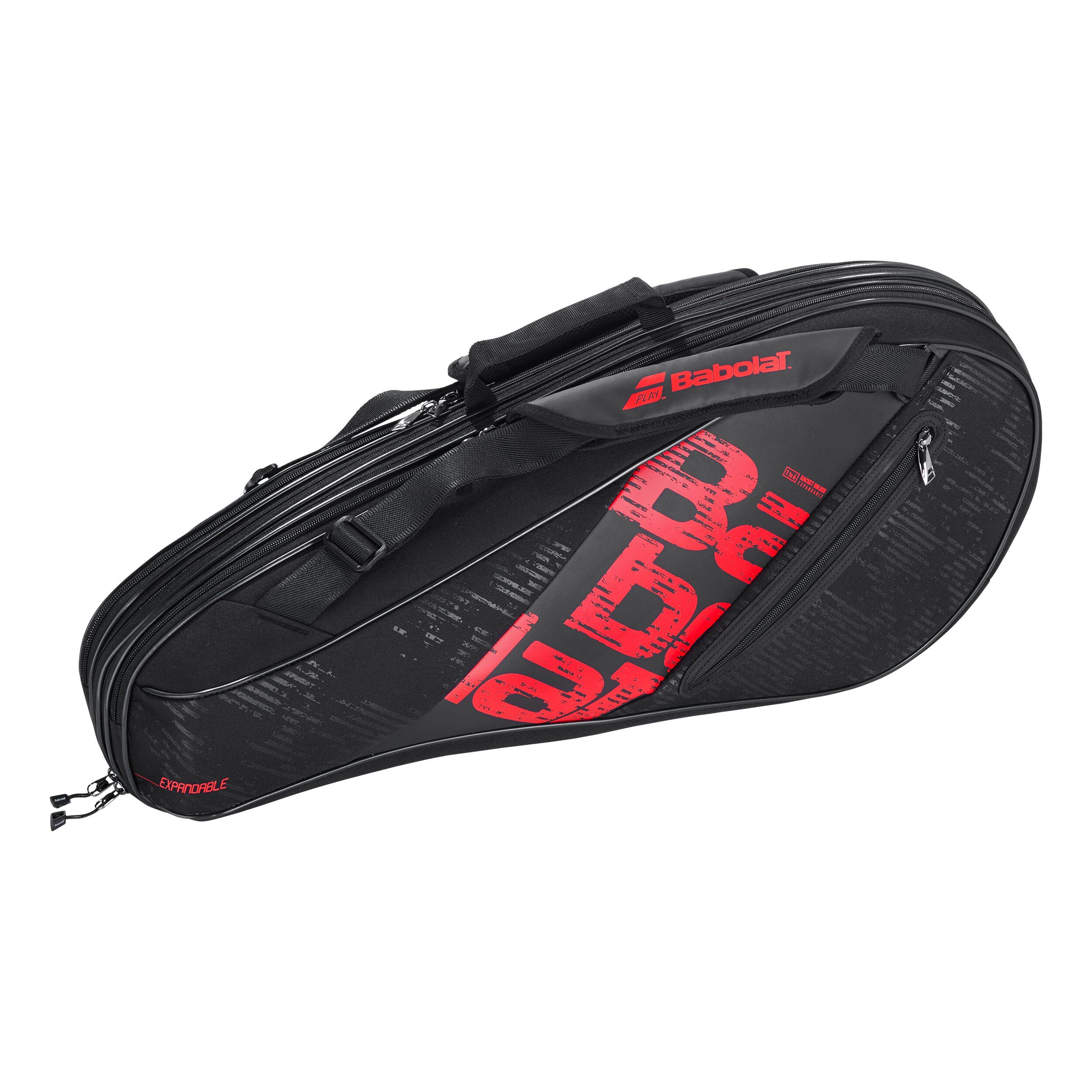 RH Expandable Team Racket Bag 9 Pack Black Red