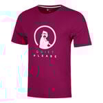 Quiet Please Tennis apparel Quiet Please Trainings T-Shirt Men-berry, white