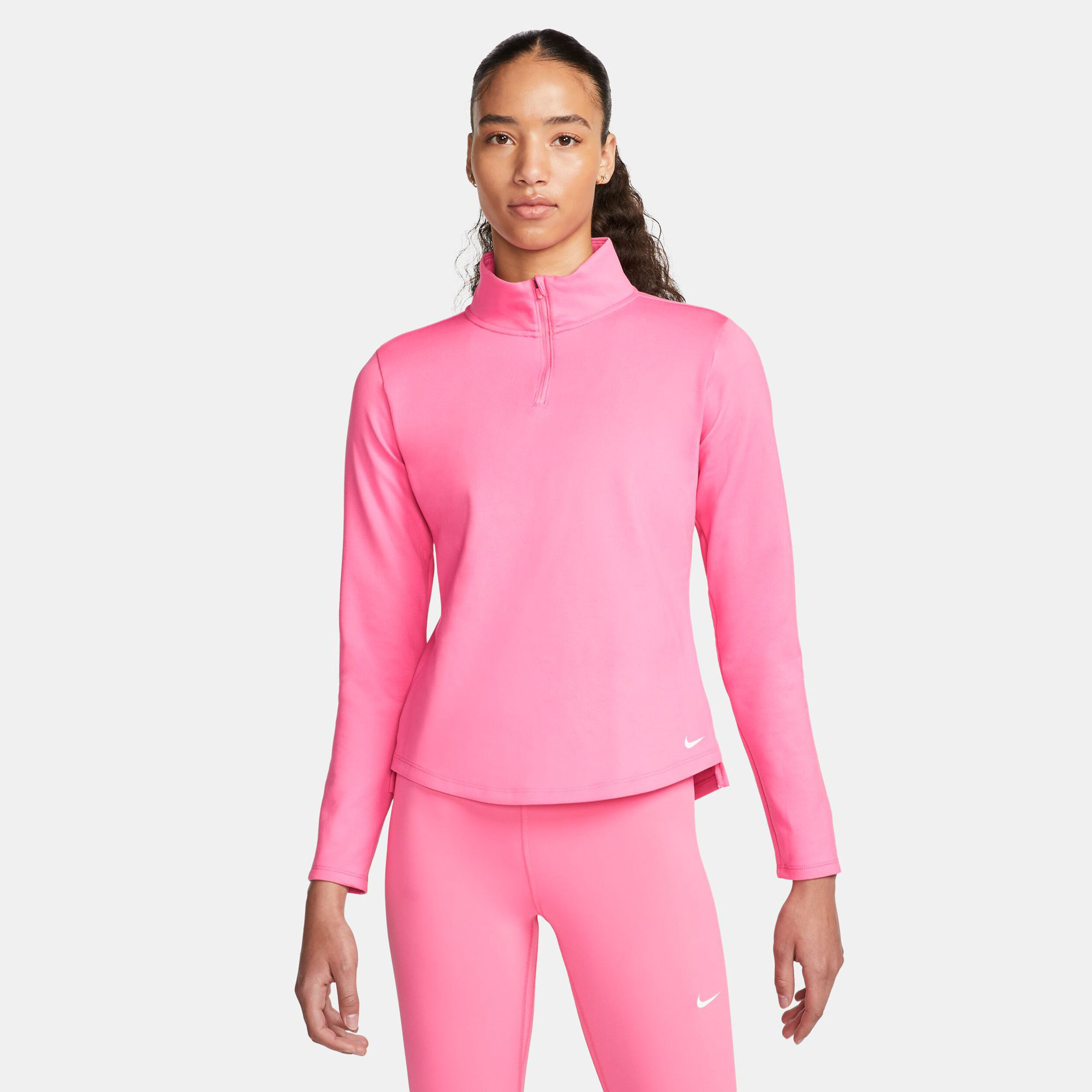 Pink nike half zip store