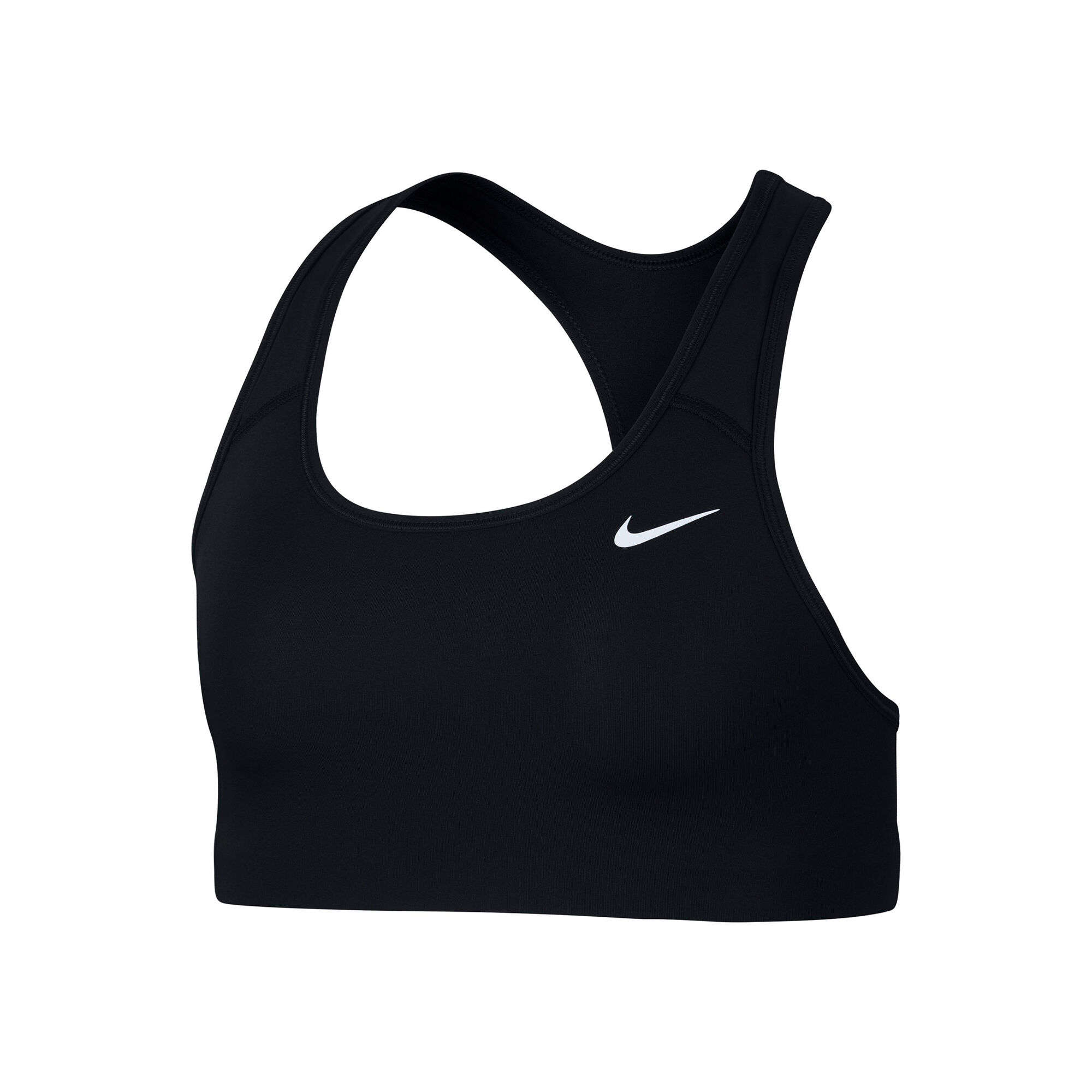 Nike Swoosh Girls' Black White Sports Bra