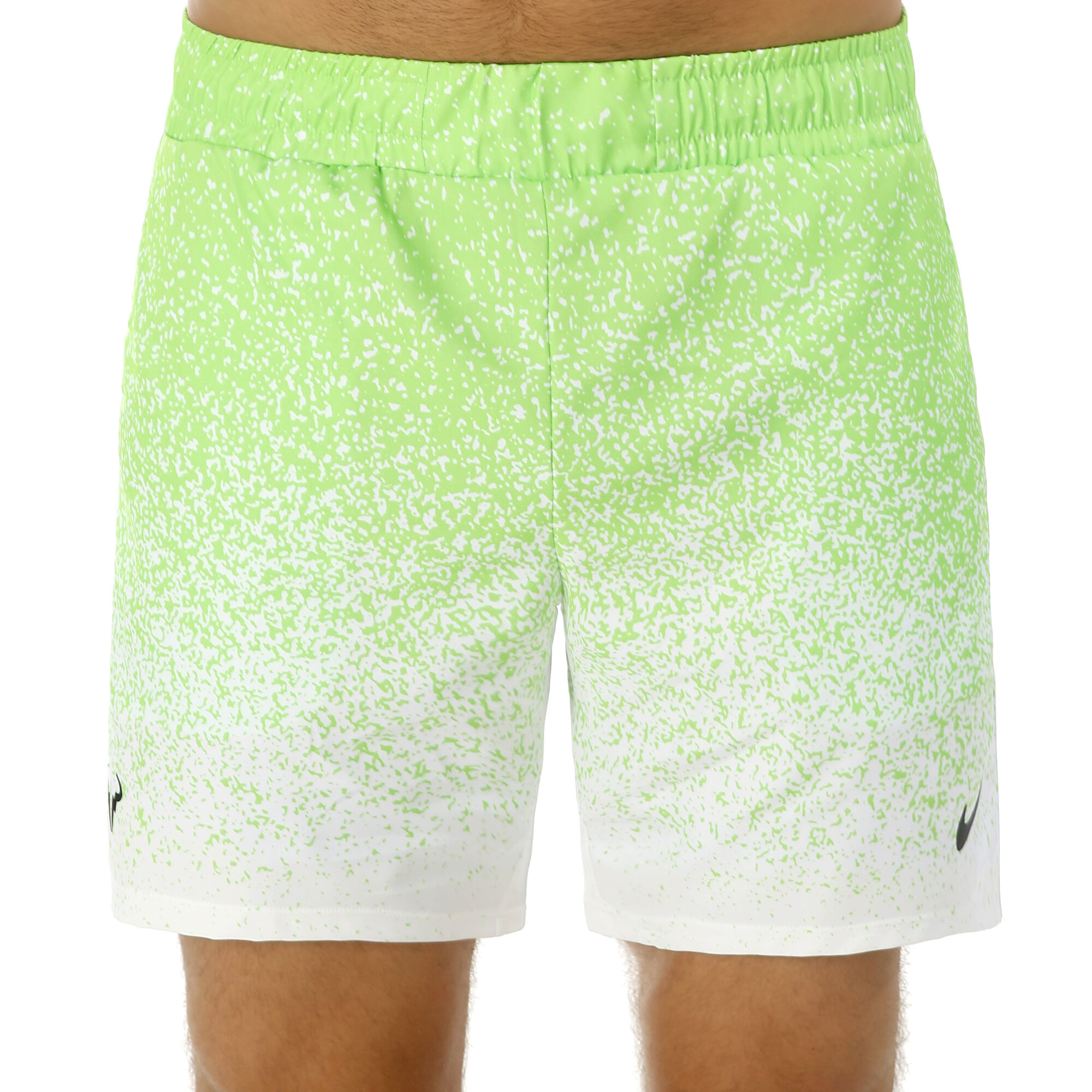 black and neon green nike shorts