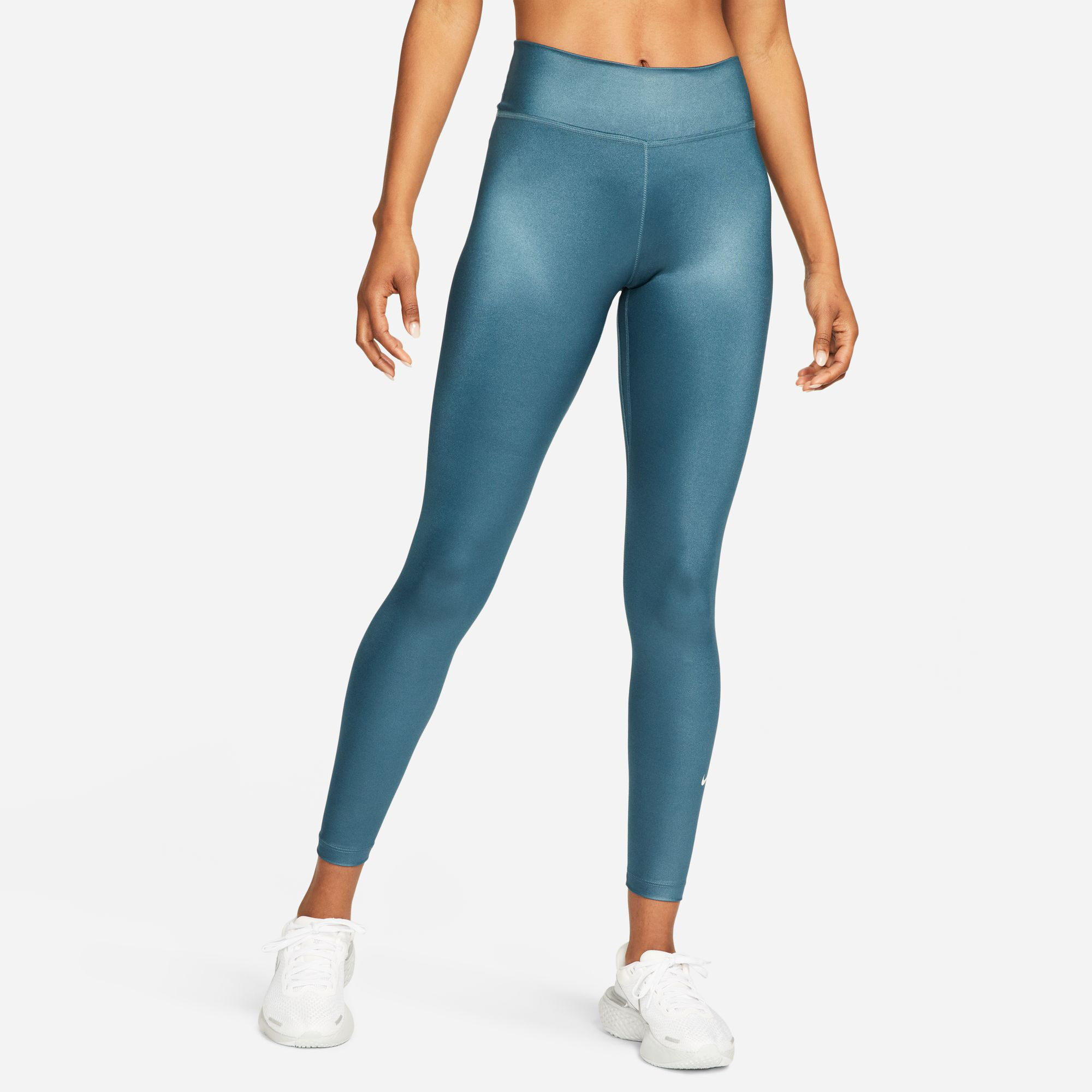 Buy Nike Dri Fit One MV Shine Mid Rise Tight Women Grey online Tennis Point COM