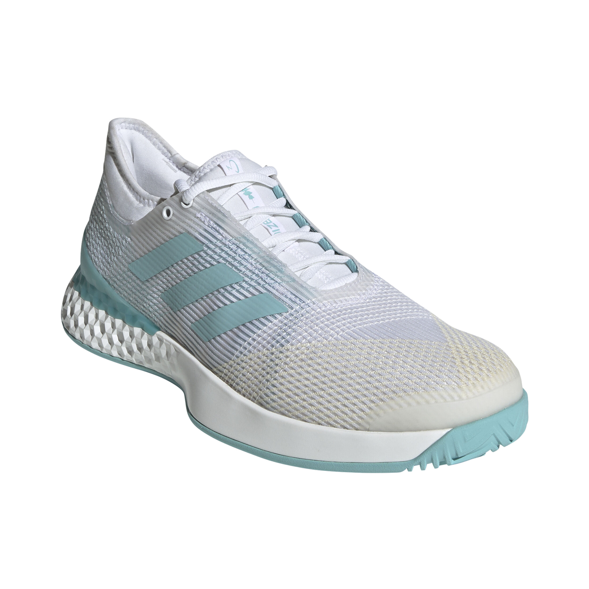 Adizero Ubersonic 3 X Parley All Court Shoe Men White Cream