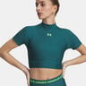 HeatGear Crop T-Shirt Women-green, green