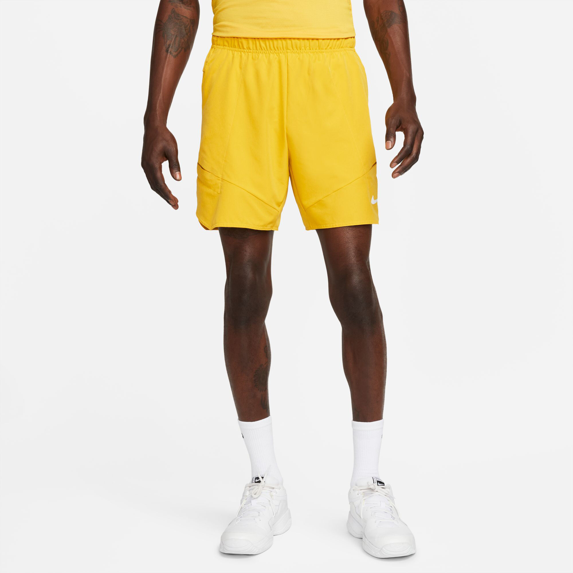 Yellow and discount white nike shorts