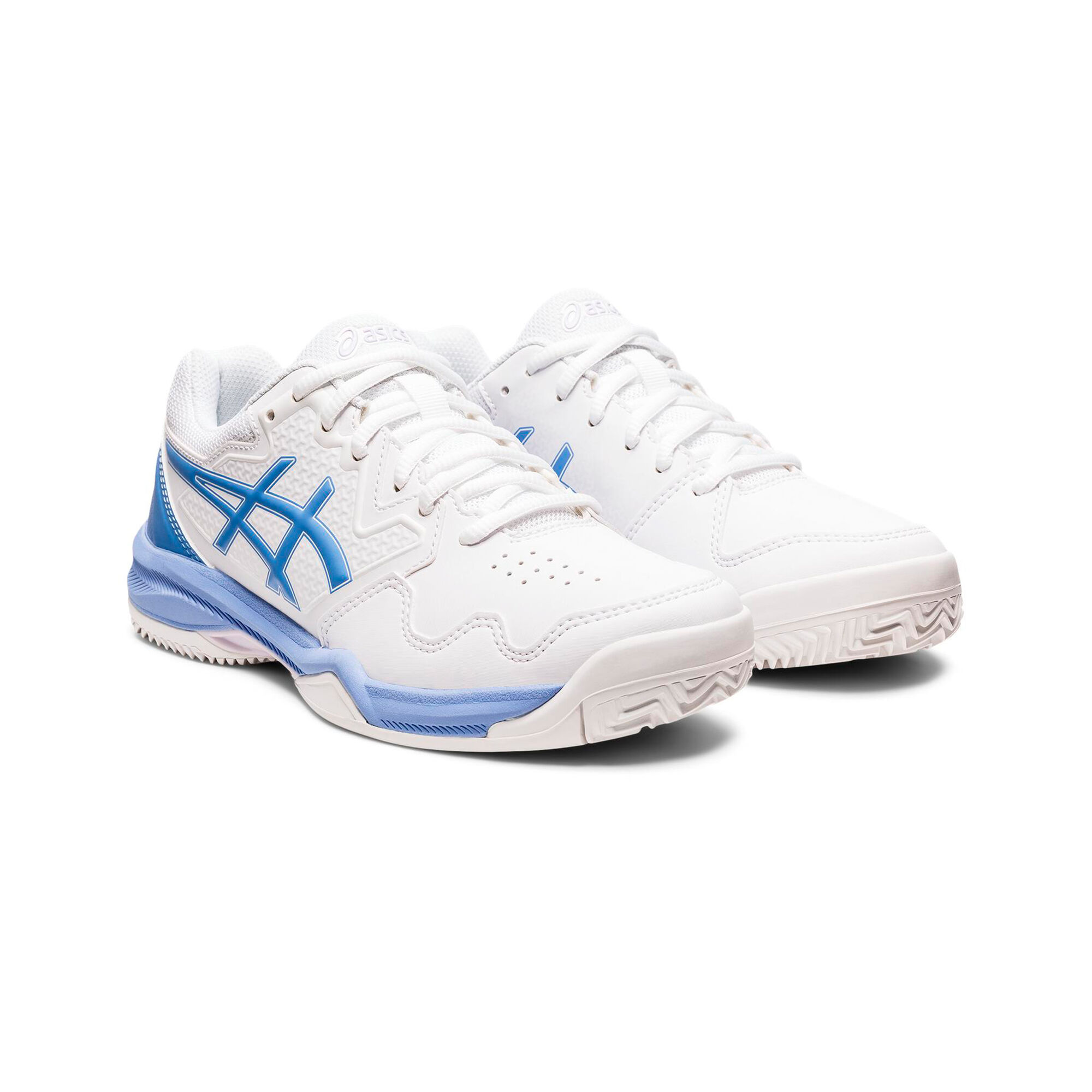 7 ASICS Court Shoe Clay Buy COM Gel-Dedicate Blue Point White, Women online | Tennis
