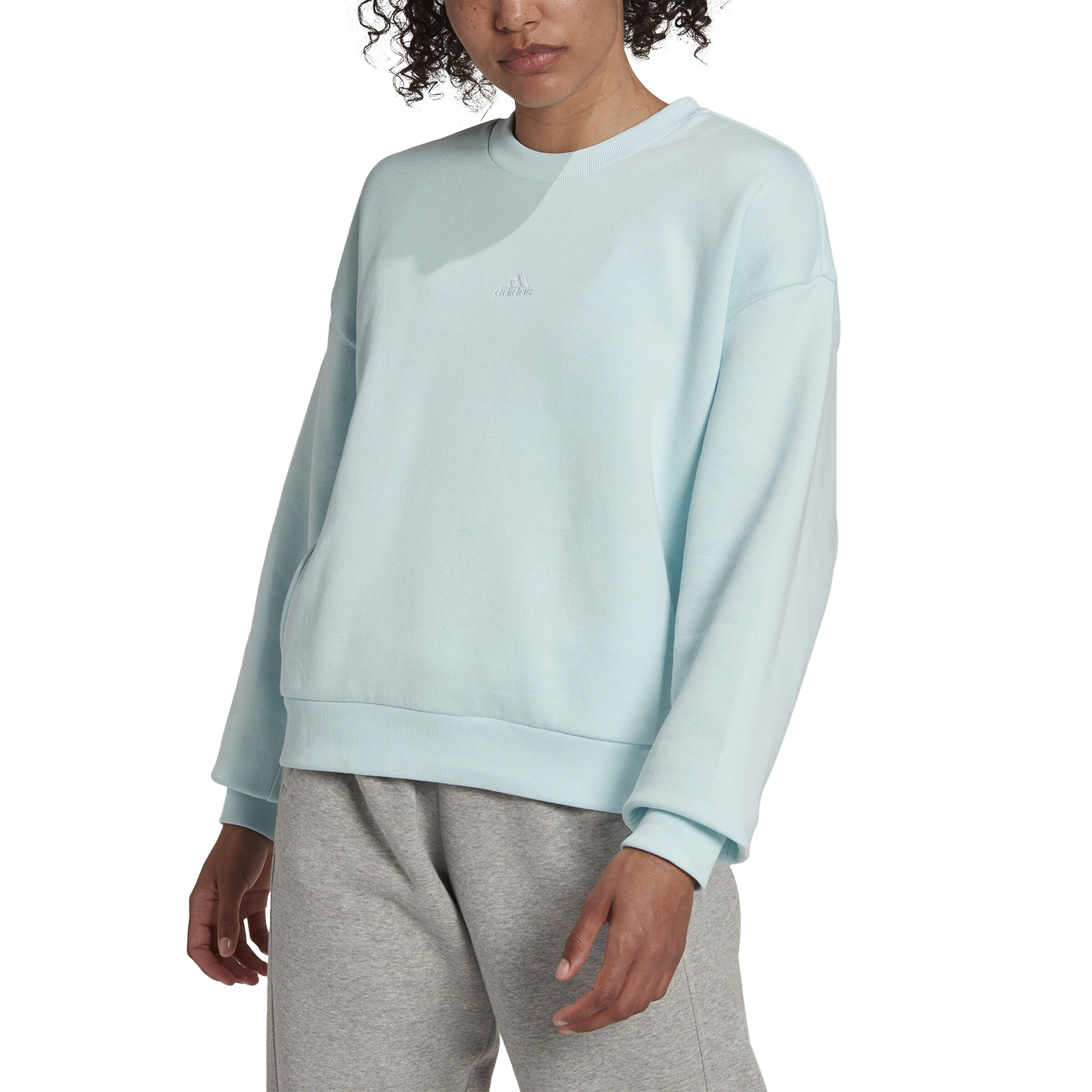 All white sales adidas sweatshirt