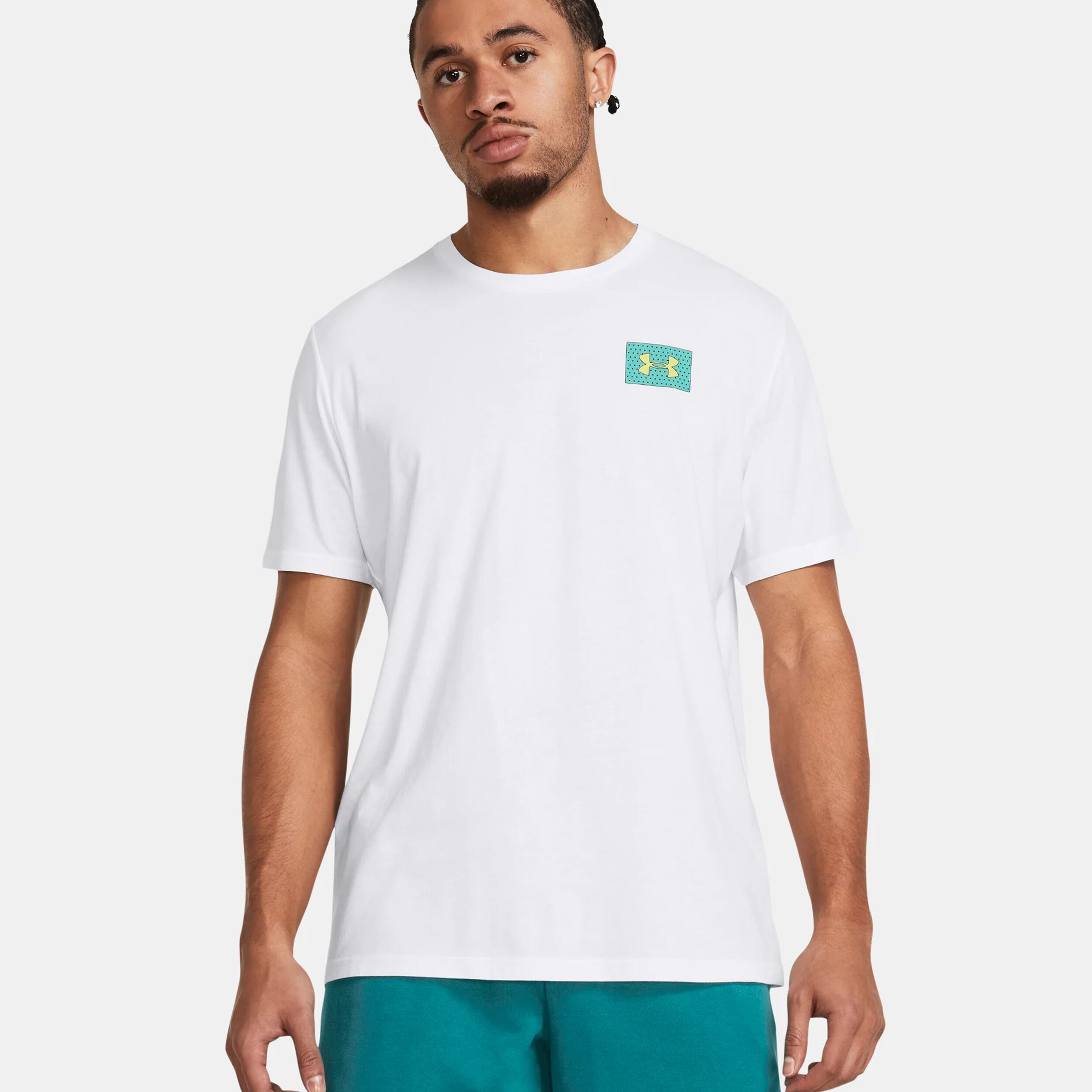 Color Block Logo LC T Shirt Men White
