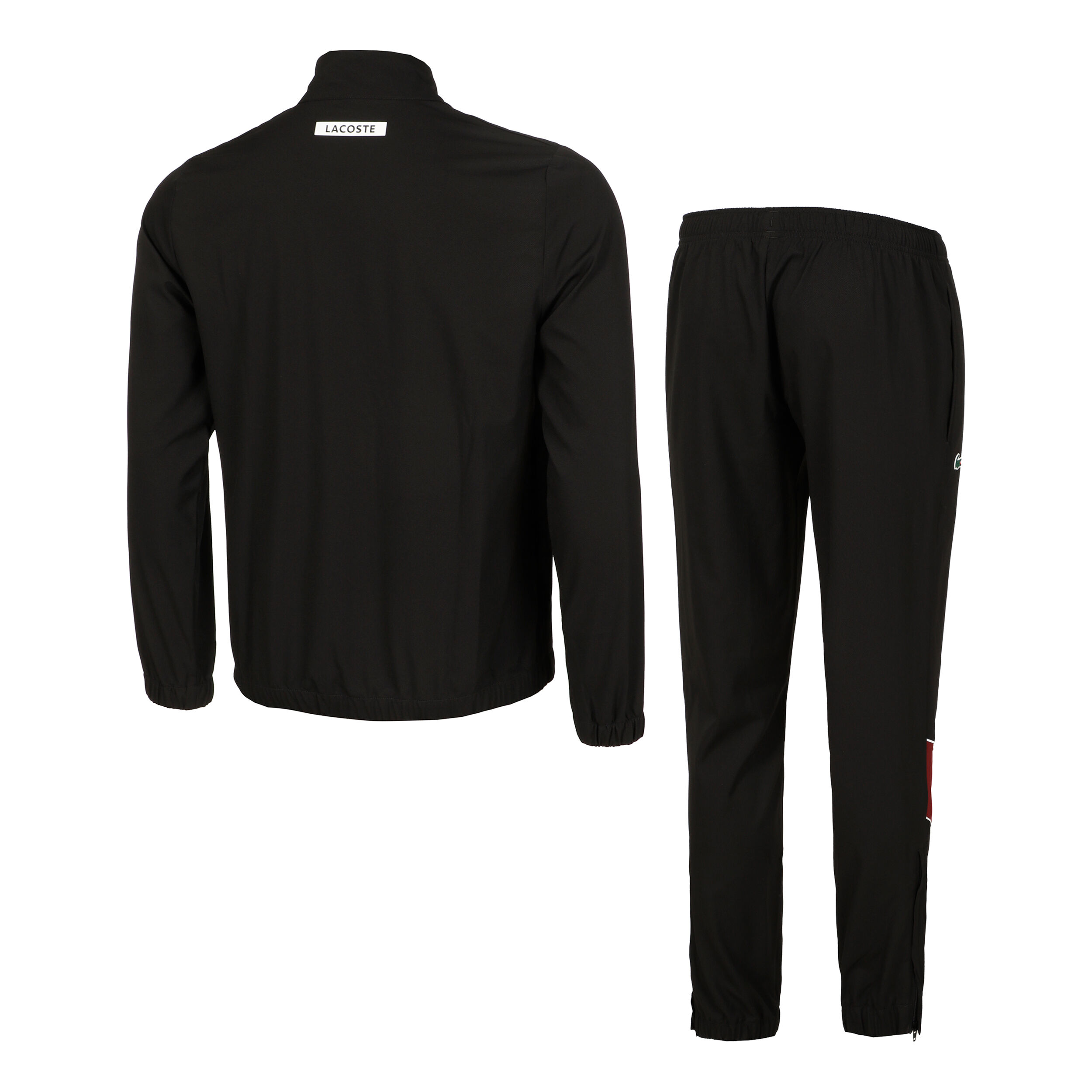 All black cheap lacoste tracksuit