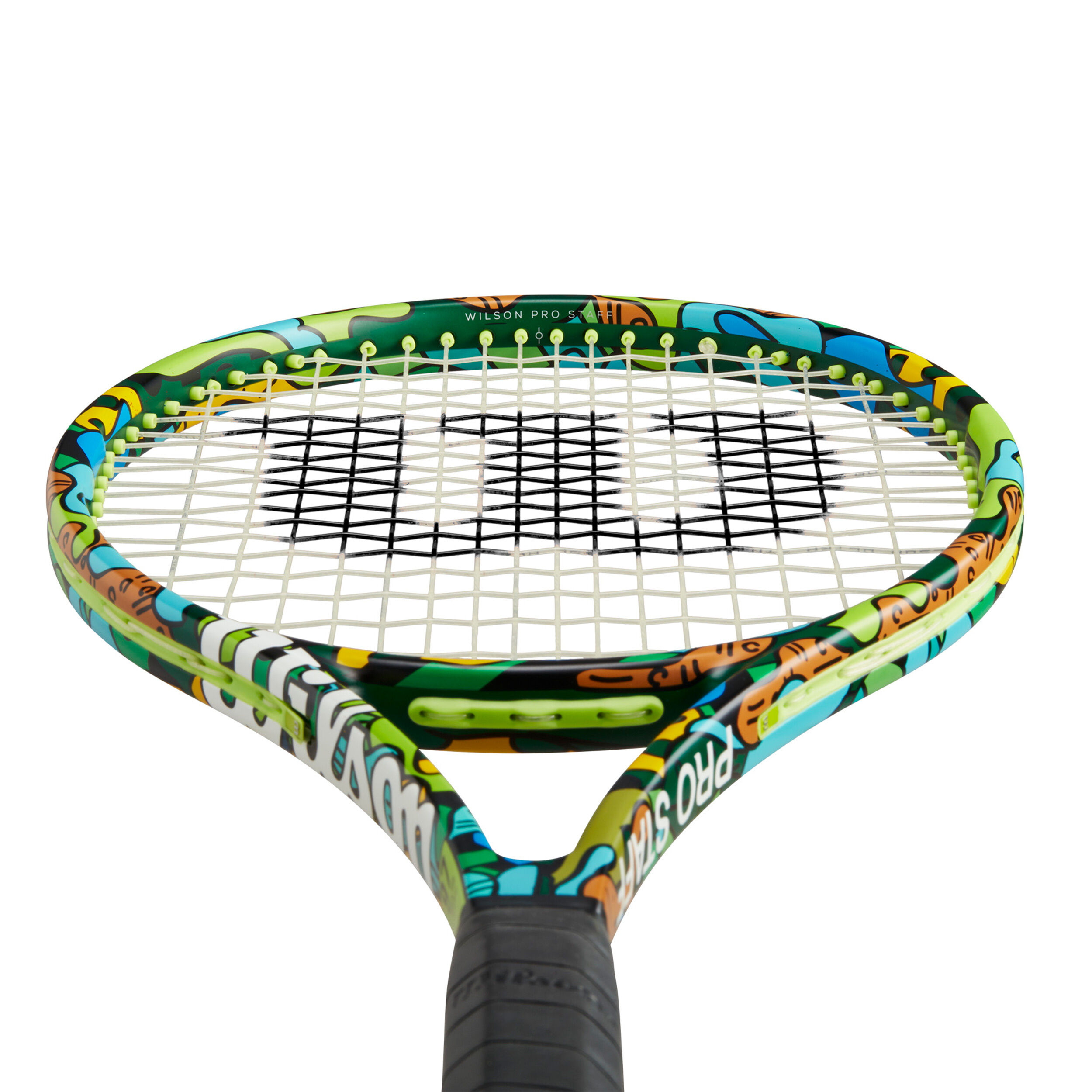 プロスタッフPRO STAFF 97 V13.0、ロメロブリットデザイン　緑 Wilson Pro Staff Romero Britto 97 V13 | Tennis-Point