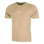 Quiet Please Clothing Quiet Please Wild Receiver Verti T-Shirt Men-Beige,Multicoloured