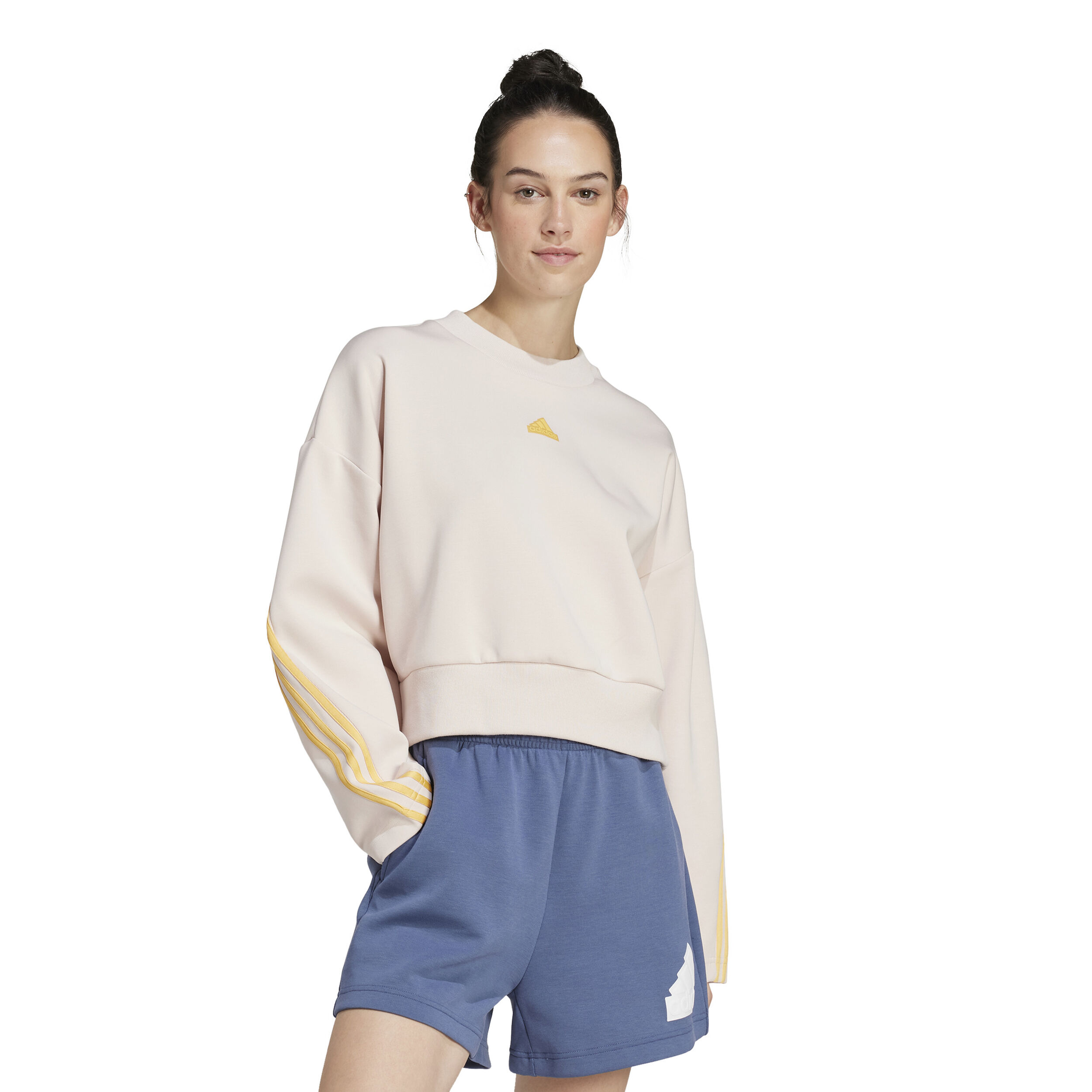 Buy adidas Future Icon 3 Stripes Sweatshirt Women Beige Yellow online Tennis Point COM