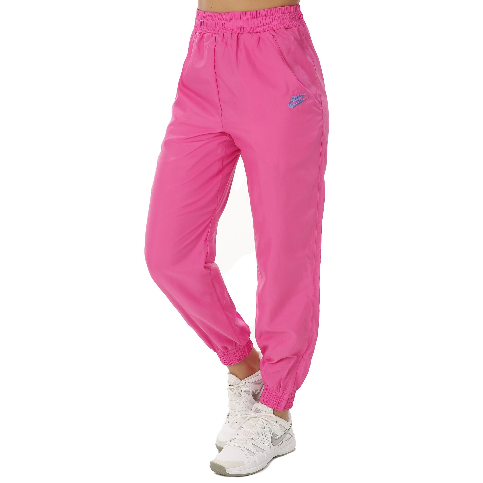 Court Training Pants Women - Neon Pink, Light Blue