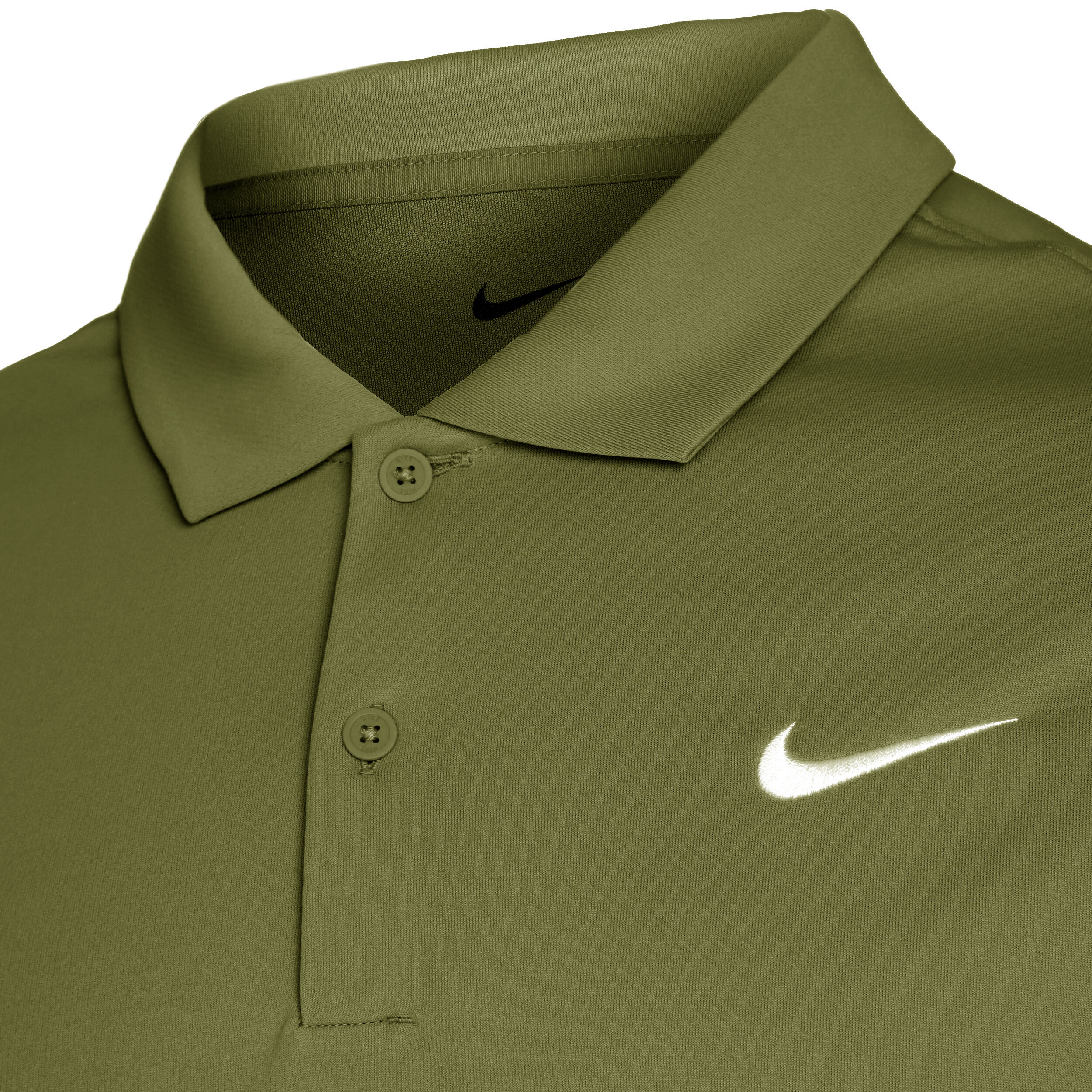 Court Dri Fit Solid Polo Men Green White