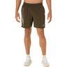 Icon 7in Running Shorts Men-Brown