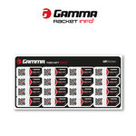 Gamma Racket accessories Gamma Gamma Racket Info Internationale Version Stringing Sticker 16 Pack-Black