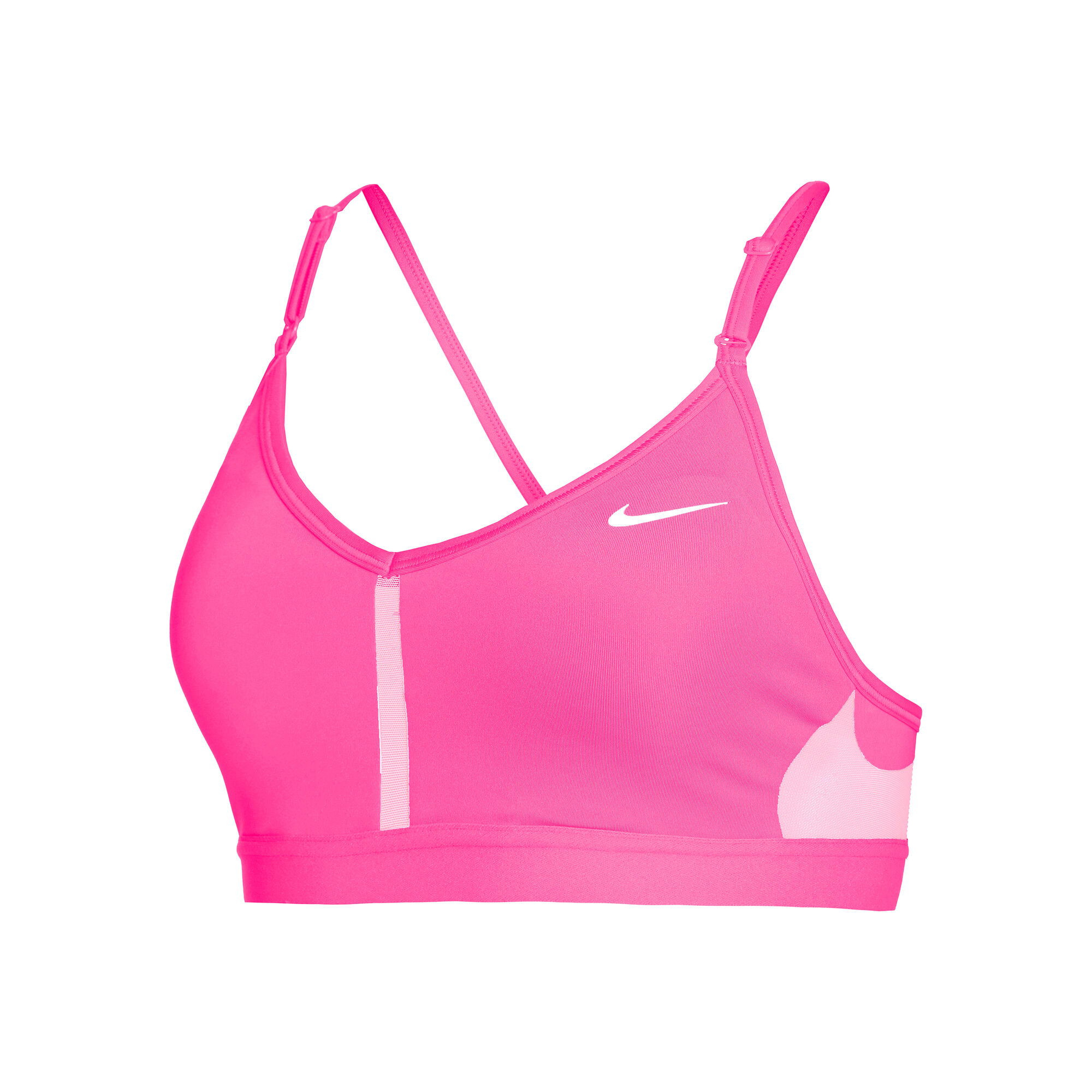 Топ для девочки теннисный Nike Dri-Fit One Sports Bra - playful pink/white  - купить по выгодной цене