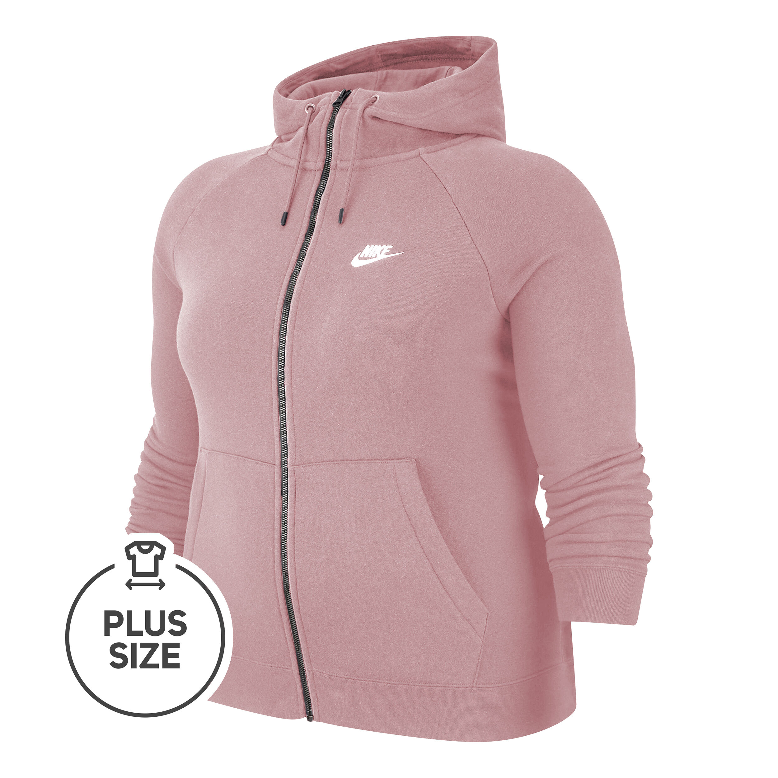 nike plus size zip up hoodie