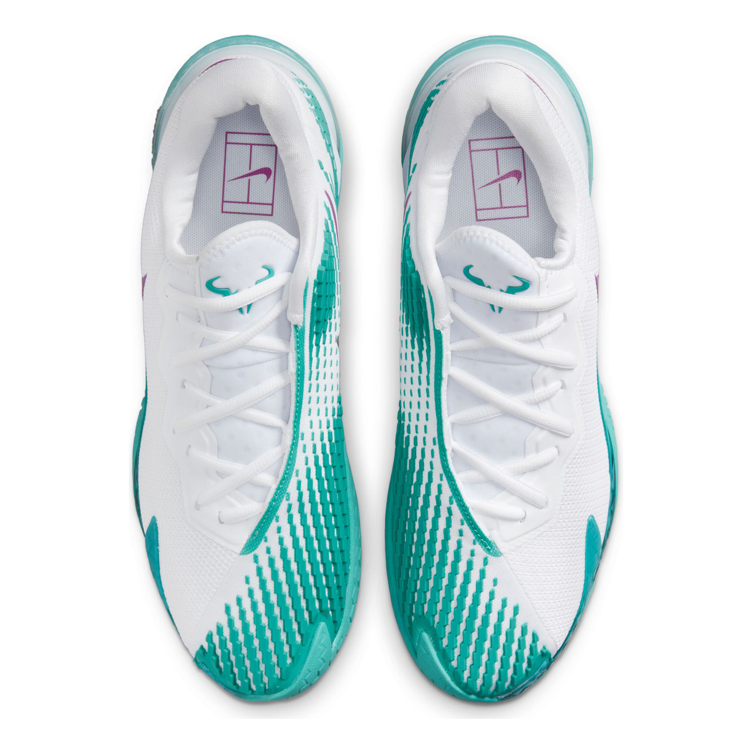 Rafael Nadal Court Vapor Zoom Cage 4 All Court Shoe Men White Green