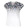 Leoparty Styles V-Neck T-Shirt Women-White,Black