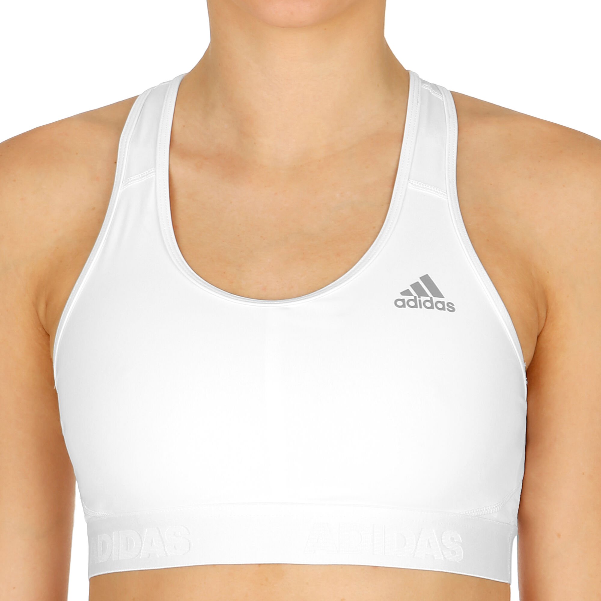 Buy adidas DRST AlphaSkin Sports Bras Women White, Lightgrey