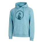 Quiet Please Clothing Quiet Please Create Washed Out Loose Fit Hoody Men-Light Blue,Petrol