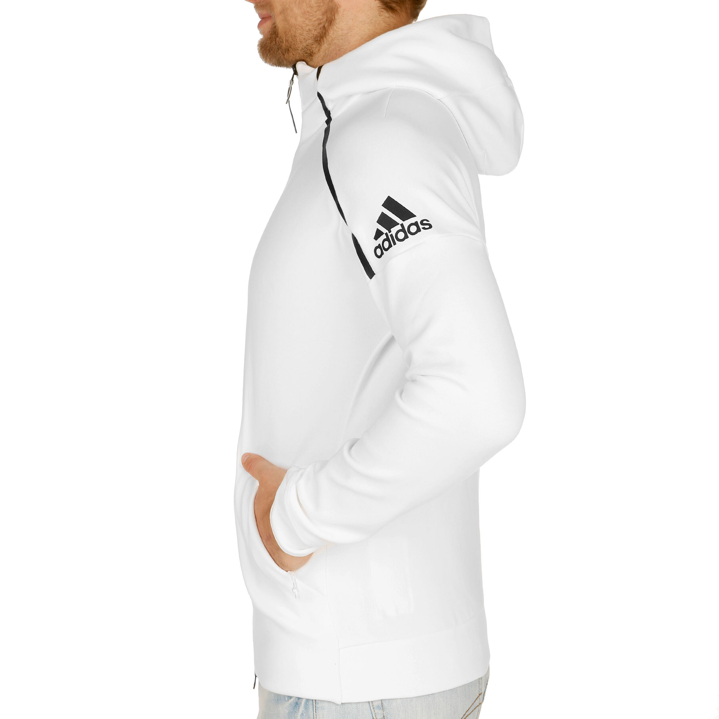 Buy adidas Z.N.E. 2 Hoody Men White Black online Tennis Point COM