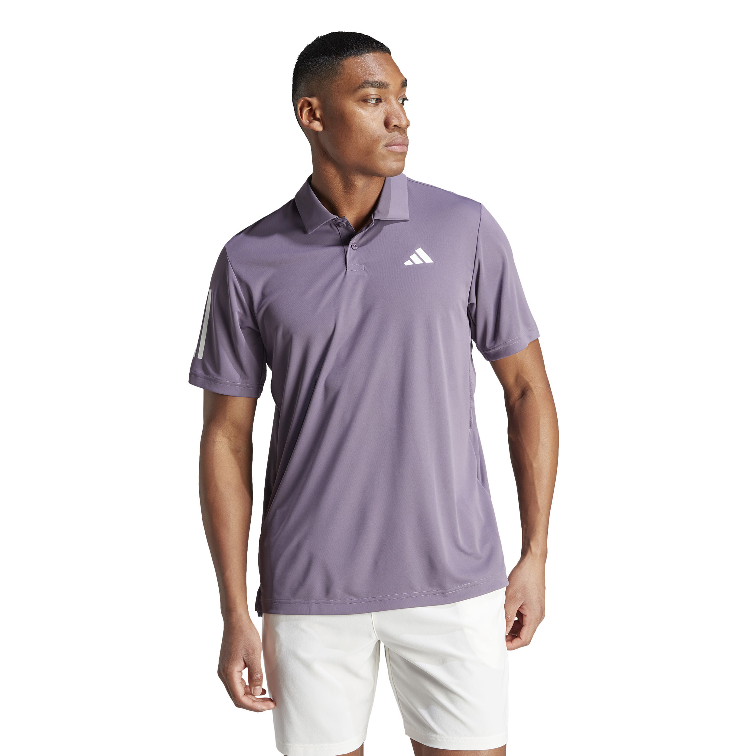 Adidas 3 stripe polo shirt mens on sale
