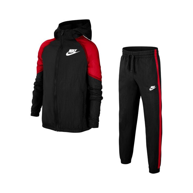 buy Nike Sportswear Woven Tracksuit Boys - Black, Red online | Tennis-Point