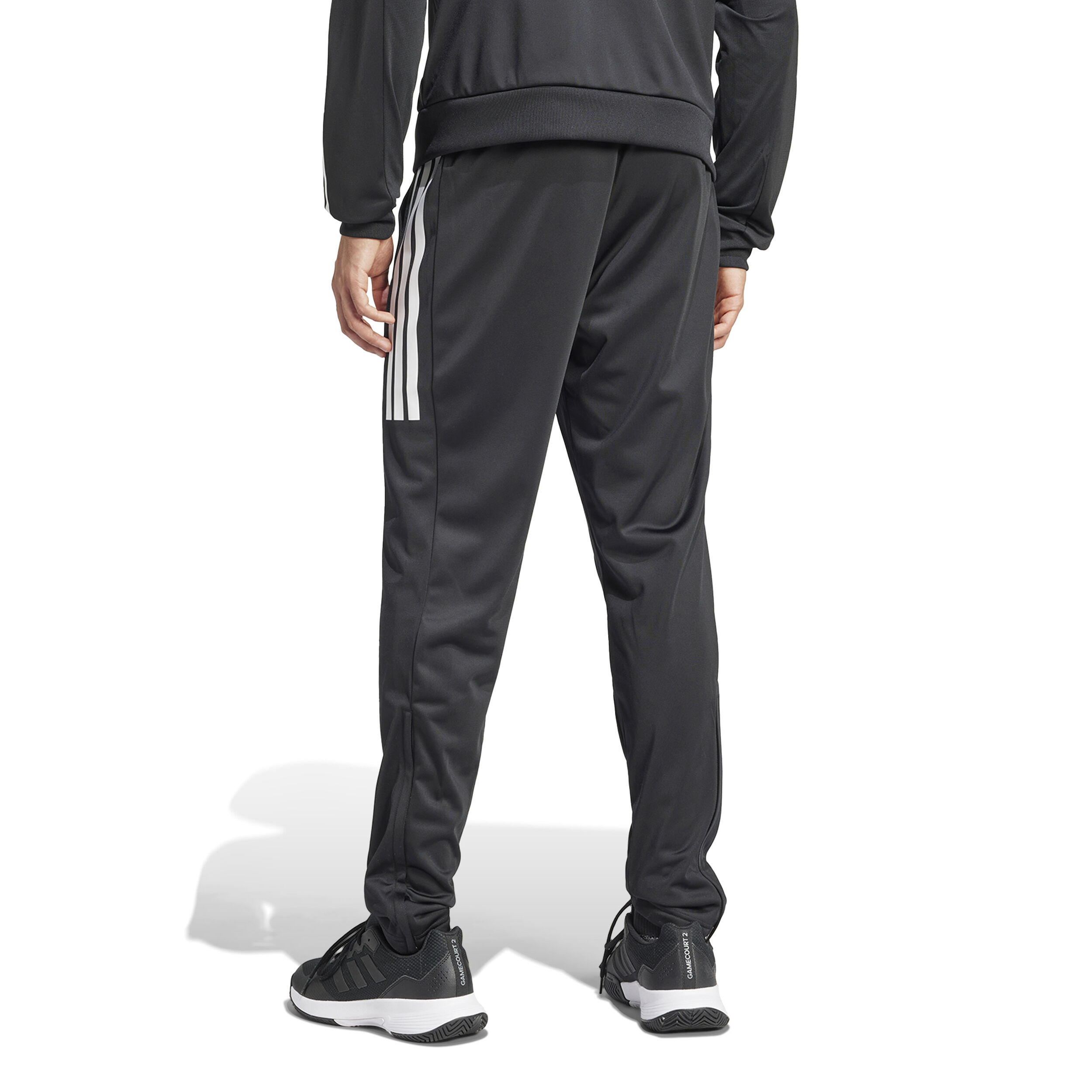 3 Stripes Knit Training Pants Men Black White