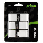Prince Overgrips Prince TackyPro 3 Pack-White