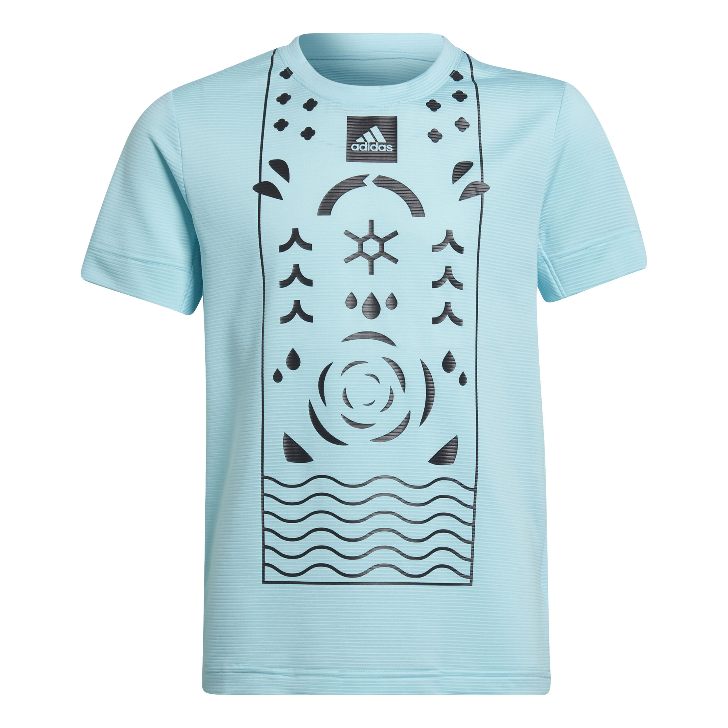Buy adidas Q2 T Shirt Boys Light Blue Black online Tennis Point COM