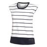 T-Shirt Women-White,Dark Blue