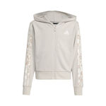 adidas Clothing adidas Animal 3Stripes Zip Hoodie Girls-Grey