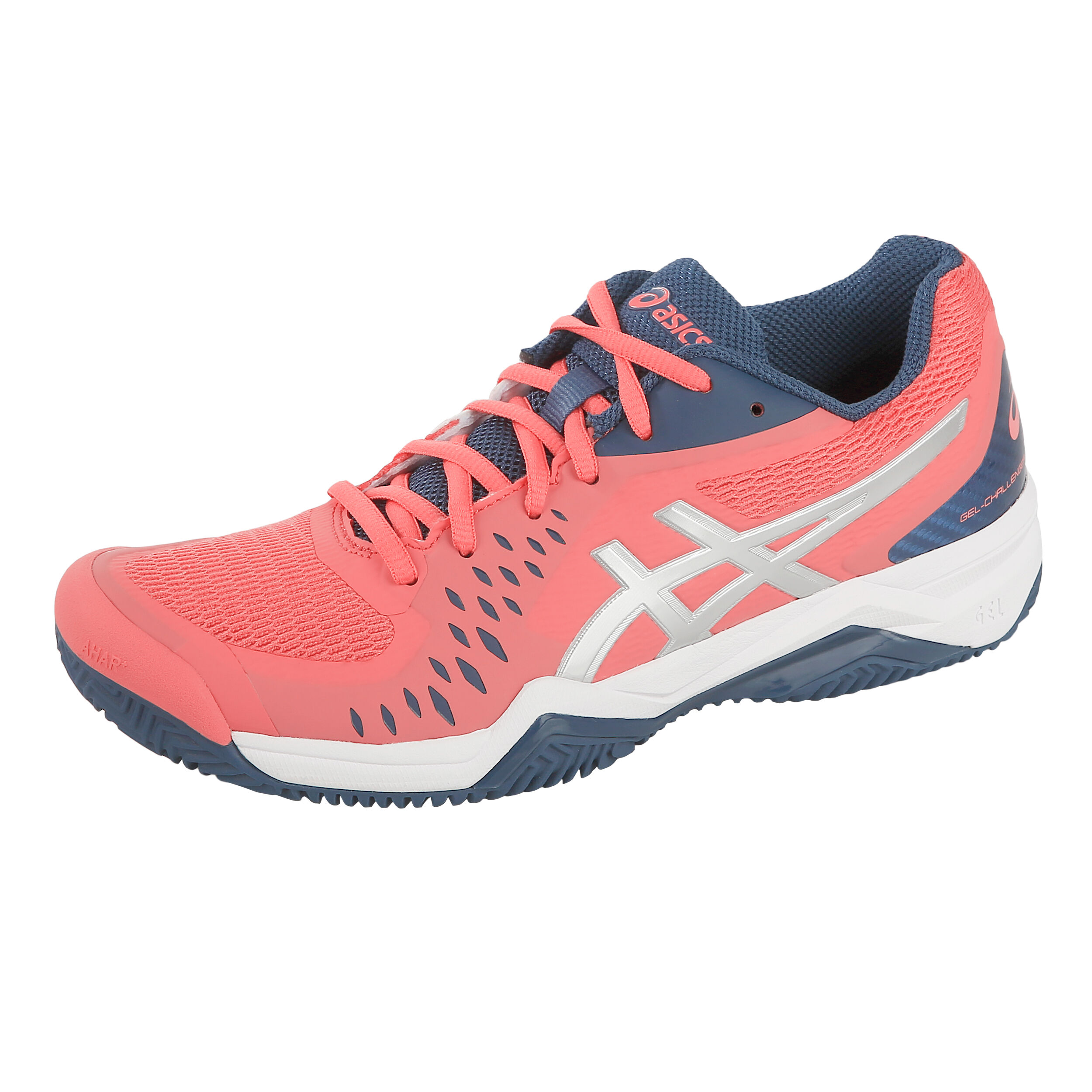Gel Challenger 12 Clay Court Shoe Women Coral Dark Blue