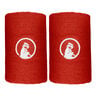 Long Wristband - 2 Pack Unisex-red, white