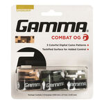 Gamma Overgrips Gamma Combat 3 Pack-Olive,Grey