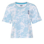 Australian Open Clothing Australian Open AO Tie Dye Cropped T-Shirt Women-Light Blue,White