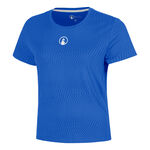 Quiet Please Tennis apparel Quiet Please Spin T-Shirt Women - blue, white