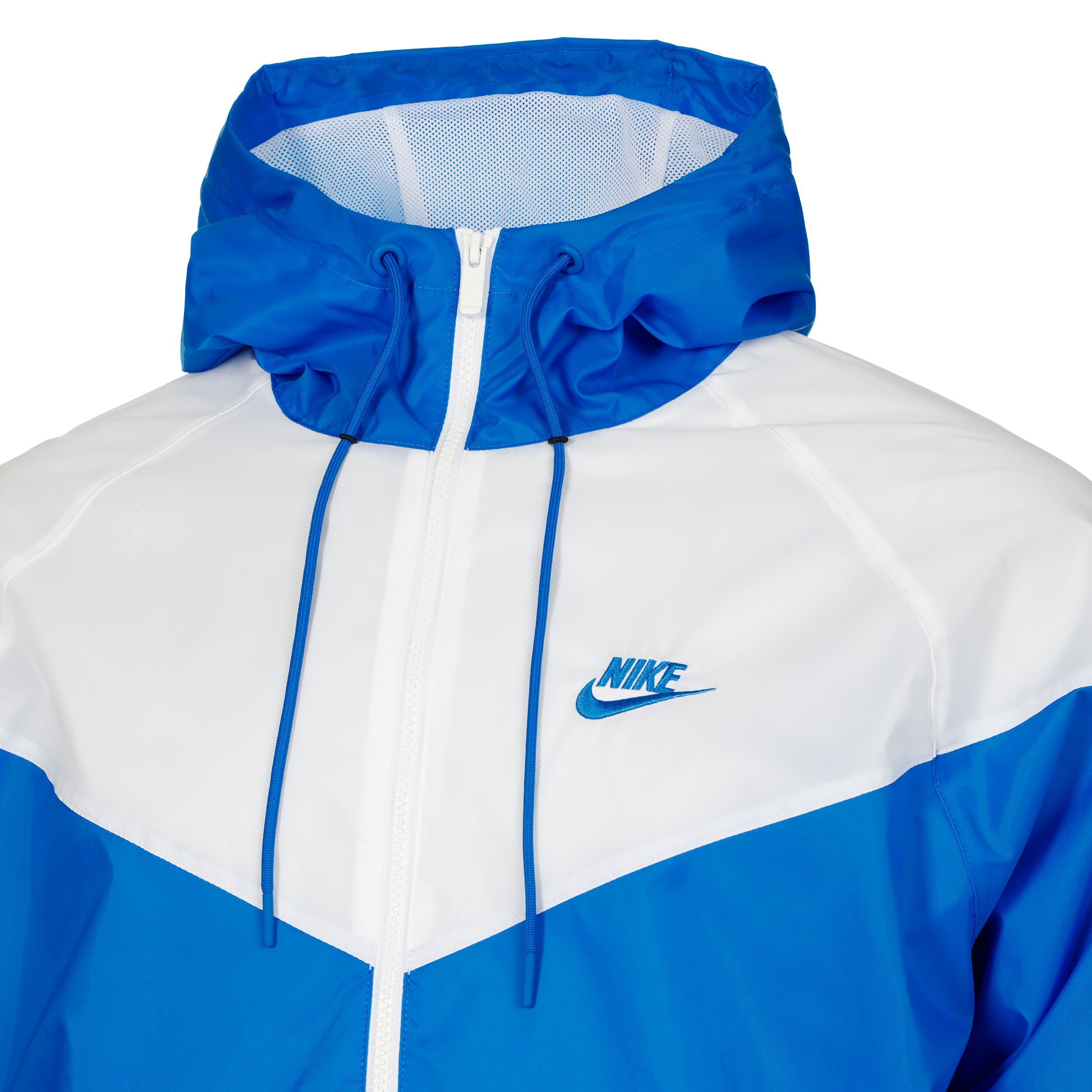 Blue and white nike windrunner sales