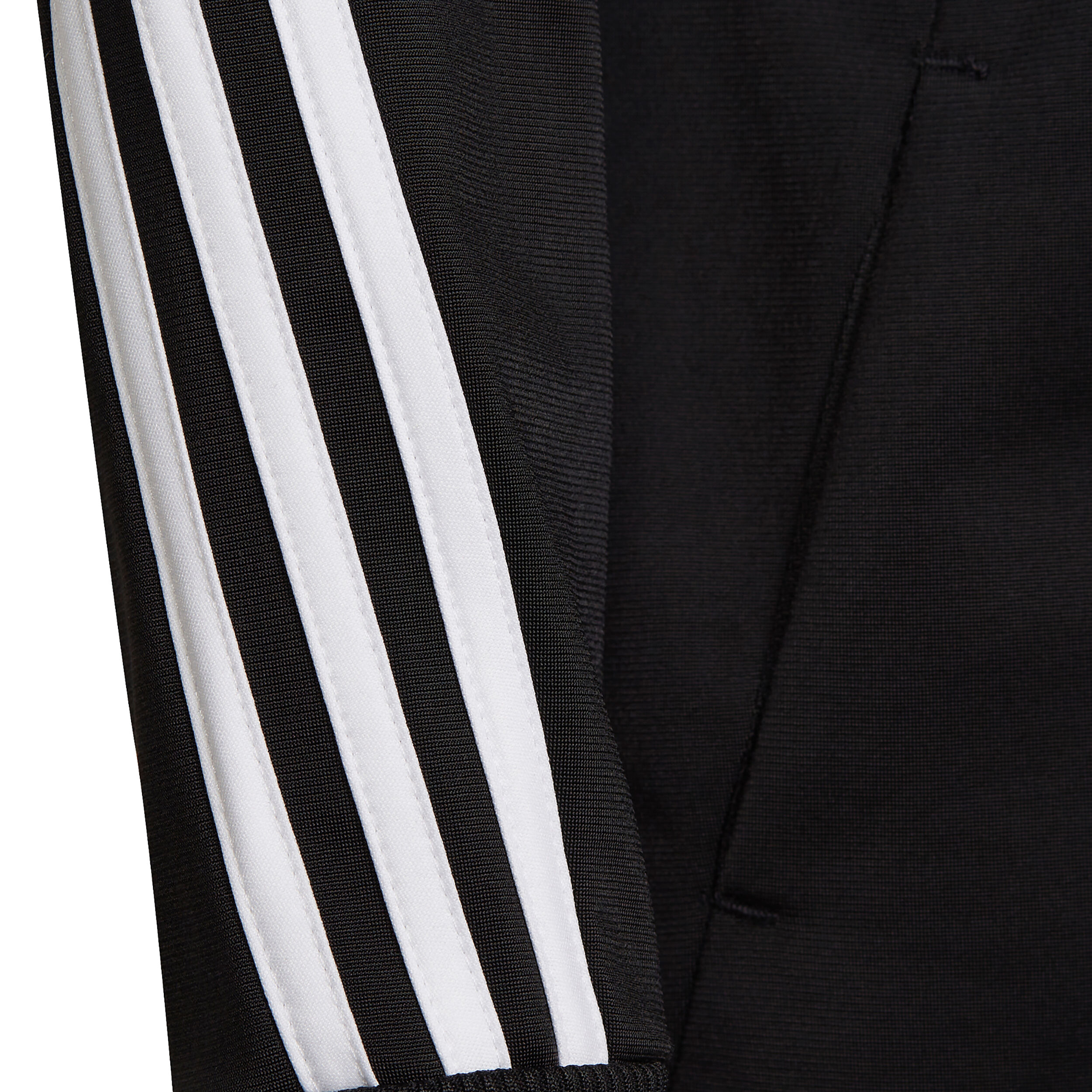 3 Stripes Polyester Tracksuit Girls Black White