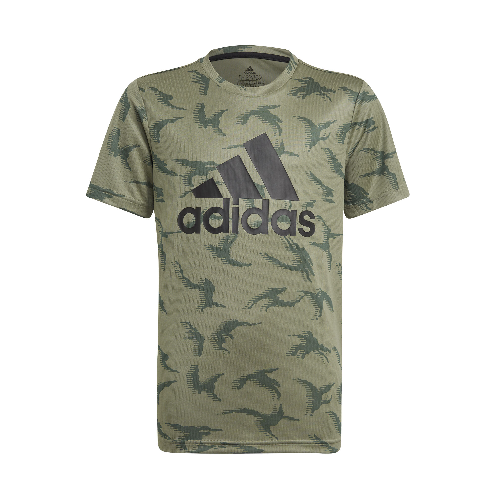 Camo T Shirt Boys Olive Green